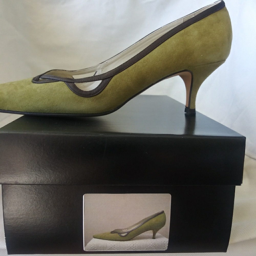 Banana Republic genuine leather kitten heal